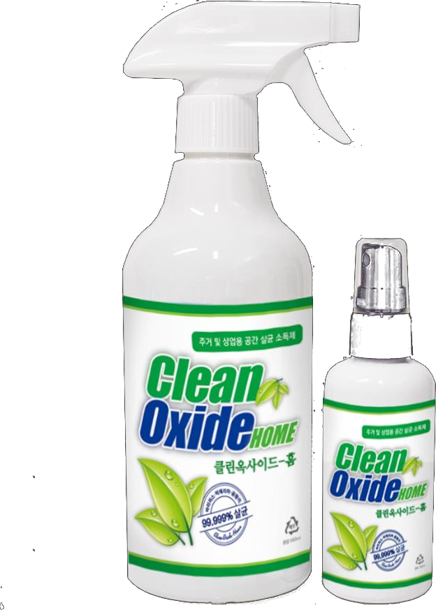 CleanOxide Spray 500ml and portable mist product photo